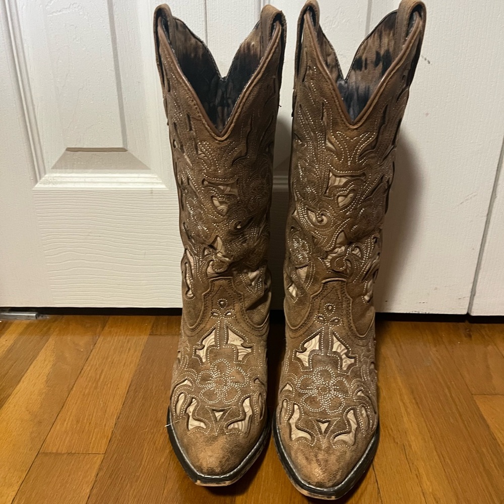 Laredo Brown Western Boots